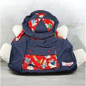 Cute Bagmax Child Kid Backpack Knapsack Denim Koala Character Hat Cover Hug Paws